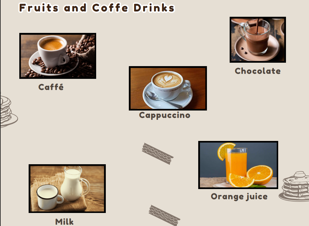 drinks and beverages